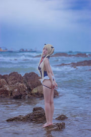 [Net Red COS] Популярный купальник Coser Nizuo Nisa-Blue Marie Rose