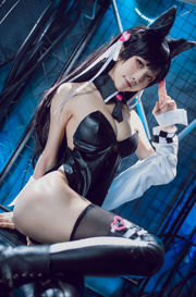 [COS Welfare] Anime Bloggerin Shui Miao Aqua - Azur Lane Atago Dog Doujin Locomotive