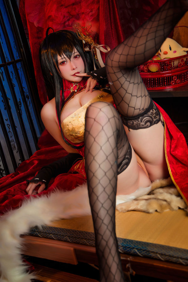 [Zdjęcie internetowe celebrytki COSER] Wysokiej jakości coser Nian Nian_D - Dafeng cheongsam