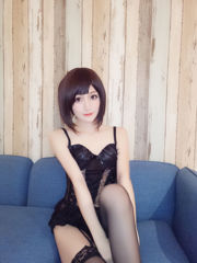 [Net Red COSER Photo] Buah Kinomoto - Lingerie Erotis Hitam