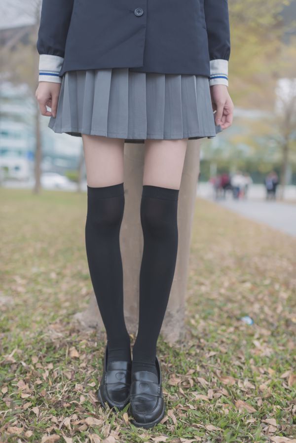 [Wind Field] NO.021 school girl outdoor black silk 1