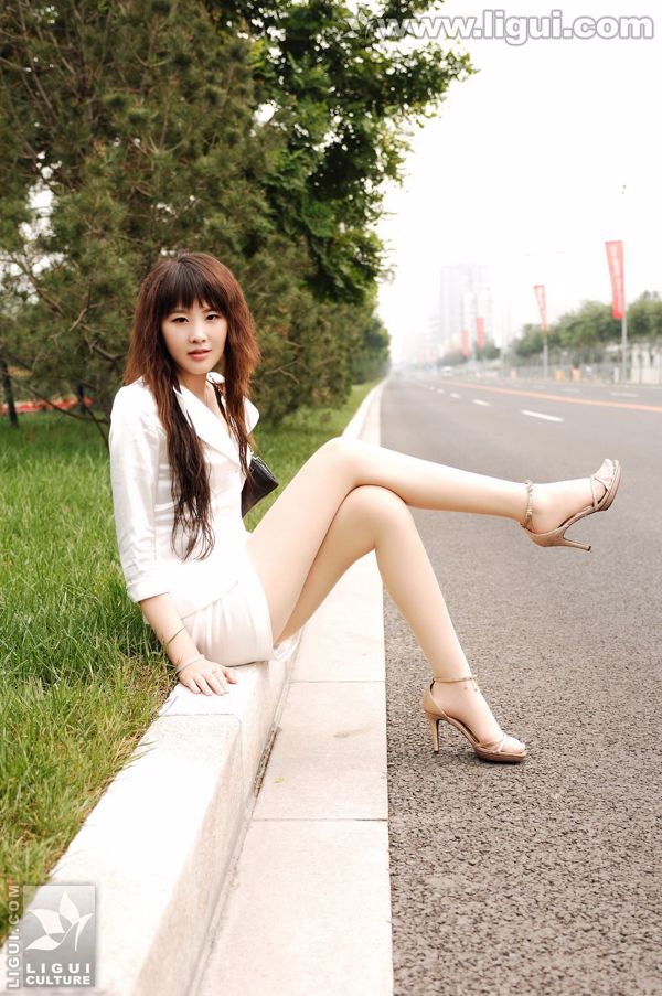นางแบบ Feifei "Super Beauty Olympic Games Exhibition" [Ligui LiGui] ภาพถ่ายขาสวยและเท้าหยก