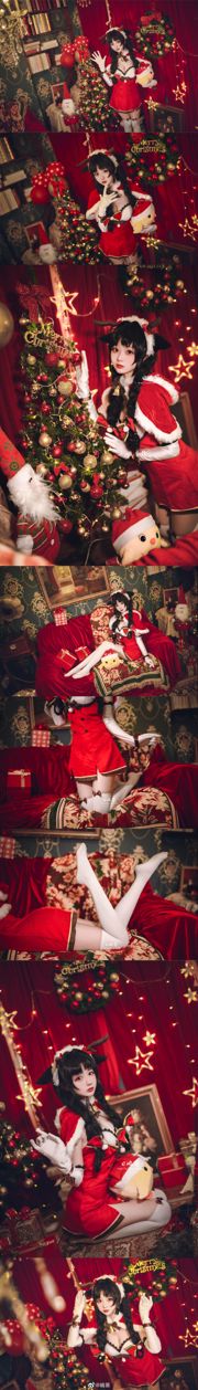 Weibo Schönheit Coser Shima Aoi "Azur Lane, Big Tide, Rentier und Weihnachtsgeschenke"