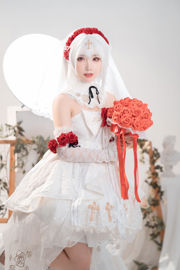 [网红COSER] 可爱人气Coser面饼仙儿 - 德丽莎婚纱