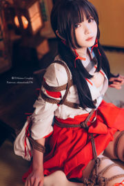 [Net Red COSER Photo] Weibo Girl Paper Shuangyue Shimo - Miko Bundling