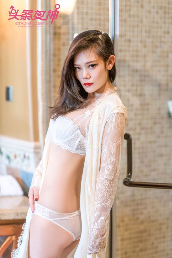 Model Lele „Klasyczny cheongsam, sztuka herbaty, jedwabne stopy” Prace kompletne [丽 柜 LiGui] Zdjęcie pięknych nóg i nefrytowych stóp