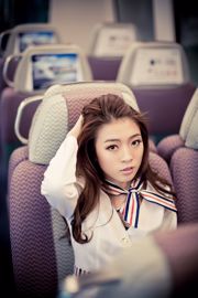 Liu Siqi "Schöne Stewardess @ Hong Kong International Airport"